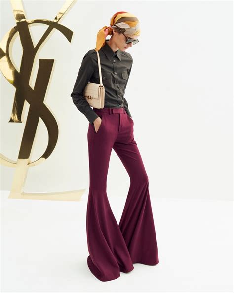 ysl flared pants|farfetch ysl pants.